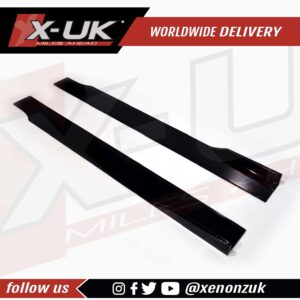 Audi A4 S4 RS4 2013-2015 B8.5 black FRP side skirts extensions