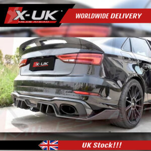 Audi RS3 8V Saloon Rear Diffuser Valance FRP 2016-2020