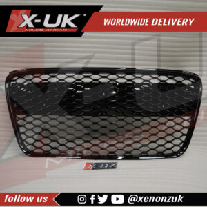 Audi R8 2007-2012 front honeycomb mesh grill gloss black