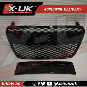 Audi R8 2007-2012 front honeycomb mesh grill gloss black