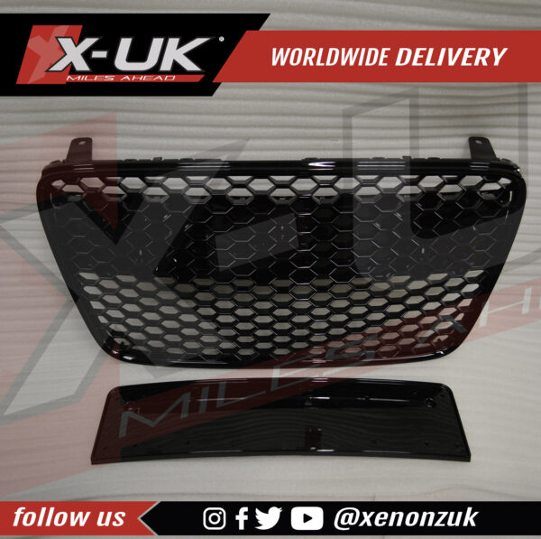 Audi R8 2007-2012 front honeycomb mesh grill gloss black