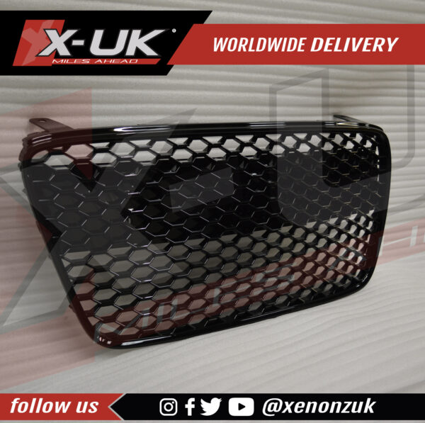 Audi R8 2007-2012 front honeycomb mesh grill gloss black