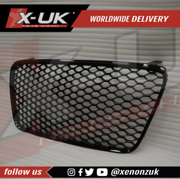 Audi R8 2007-2012 front honeycomb mesh grill gloss black