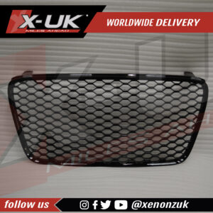 Audi R8 2007-2012 front honeycomb mesh grill gloss black