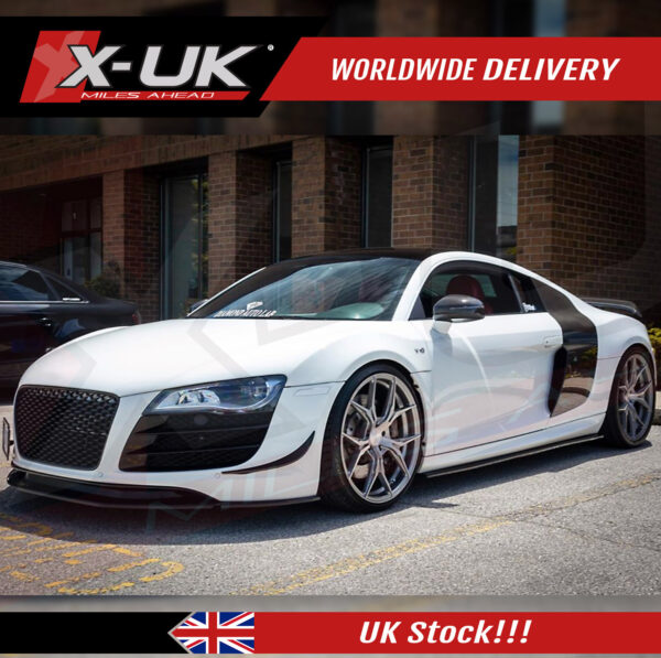 Audi R8 2007-2012 front honeycomb mesh grill gloss black