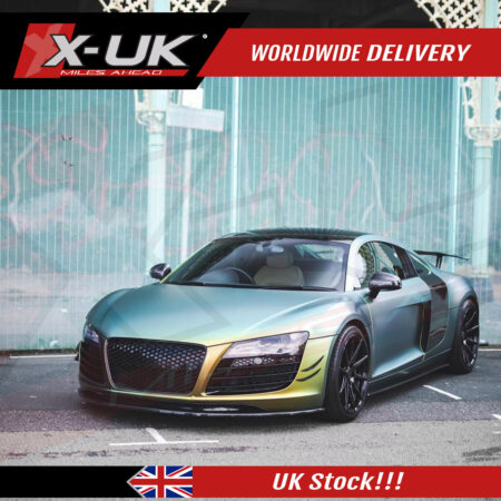 Audi R8 2007-2012 front honeycomb mesh grill gloss black