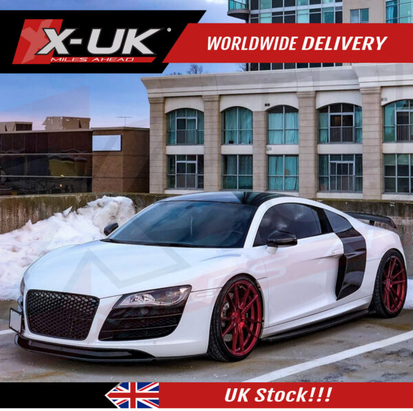 Audi R8 2007-2012 front honeycomb mesh grill gloss black