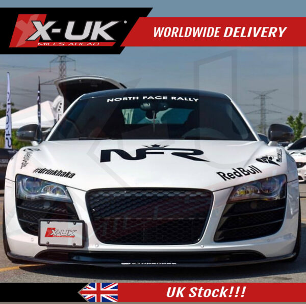 Audi R8 2007-2012 front honeycomb mesh grill gloss black