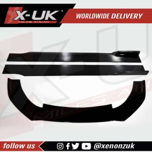 Audi A4 S4 RS4 2008-2012 B8 black FRP lip kit extension splitter side skirts