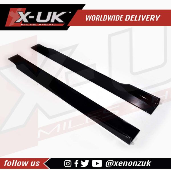 Audi A4 S4 RS4 2008-2012 B8 black FRP side skirts extensions