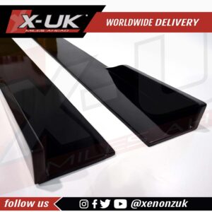 Audi A4 S4 RS4 2008-2012 B8 black FRP side skirts extensions