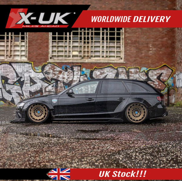 Audi A4 S4 RS4 2008-2012 B8 black FRP side skirts extensions
