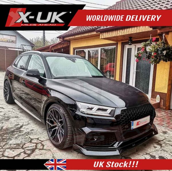 Audi Q5 B9 2018-2020 XUK front bumper conversion honeycomb mesh grill