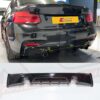 BMW 2 Series F22 F23 M Performance style gloss black rear diffuser 1.1