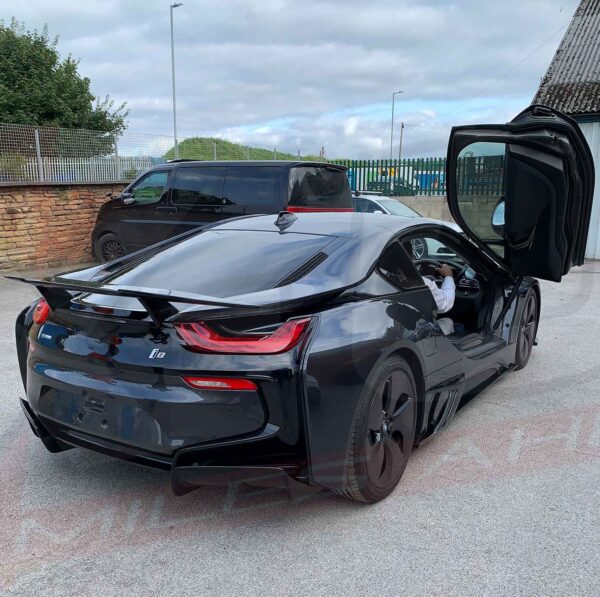 BMW I8 2014-2019 gloss black finish rear spoiler wing FRP