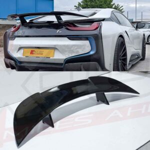 BMW I8 2014-2019 gloss black finish rear spoiler wing FRP