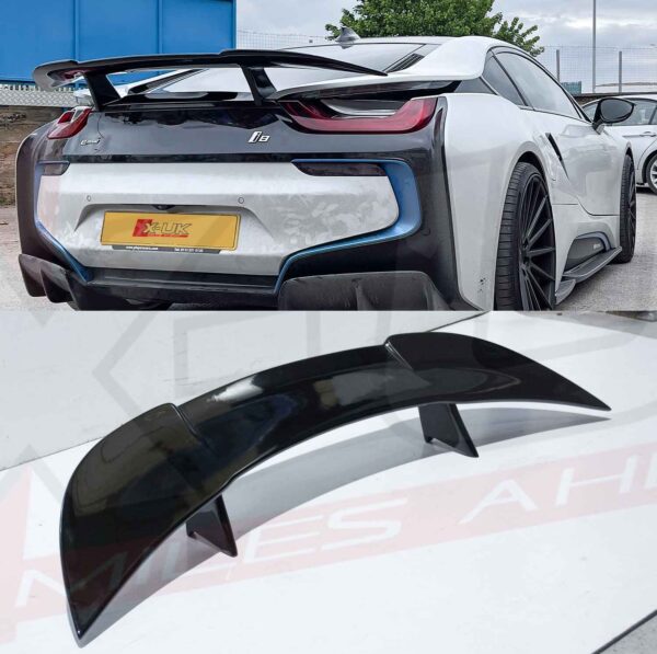 BMW I8 2014-2019 gloss black finish rear spoiler wing FRP