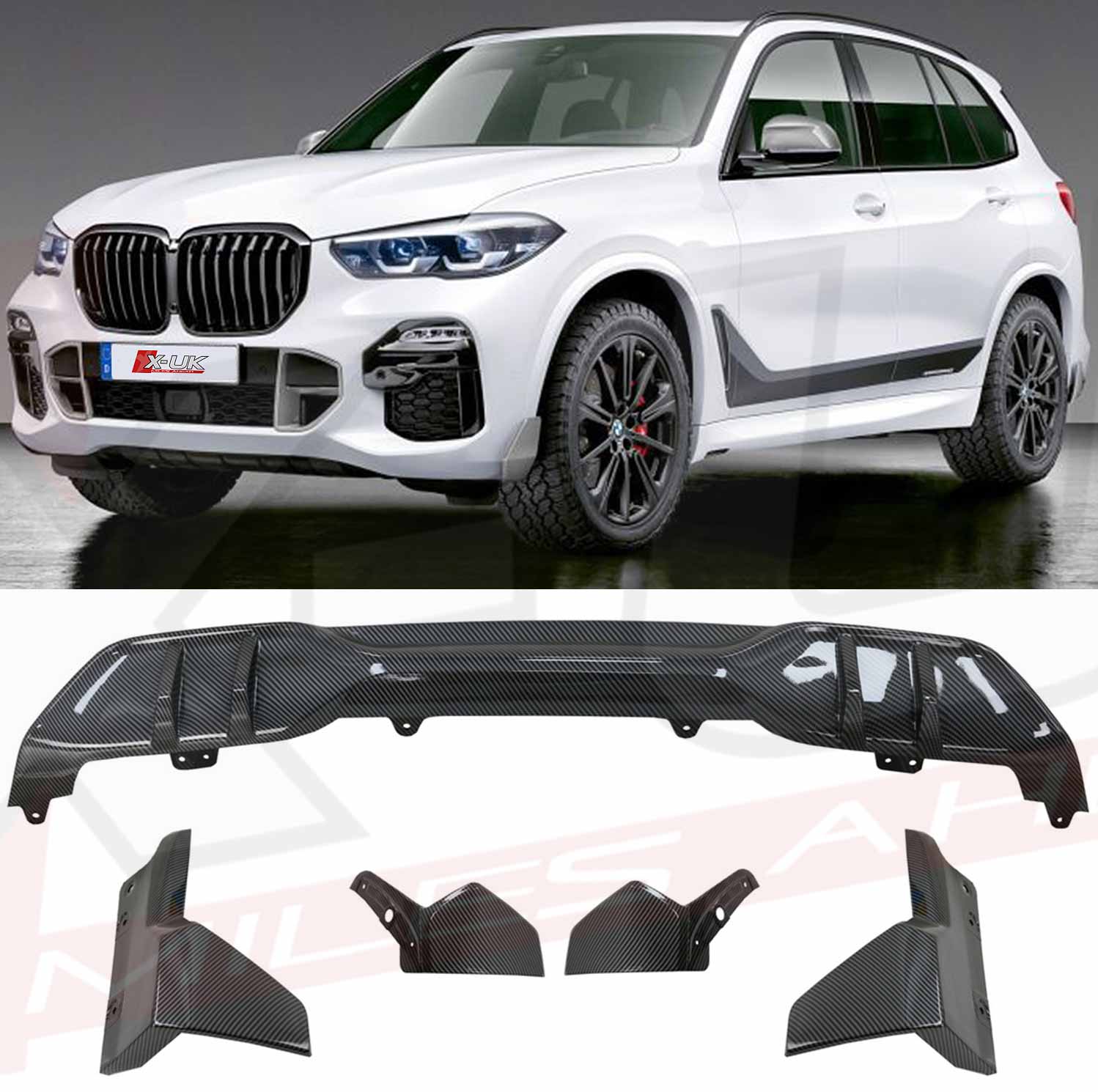 BMW X5 body kit M Performance style carbon fiber look