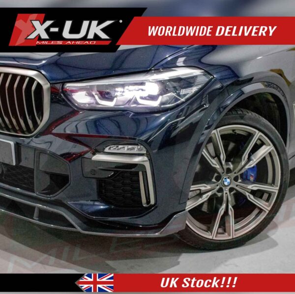  Real Carbon Fiber Front Lip for BMW X5 G05 2019-2021