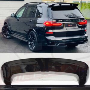 BMW X7 2019-2020 G07 body kit carbon fiber look front splitter diffuser side skirts spoilers