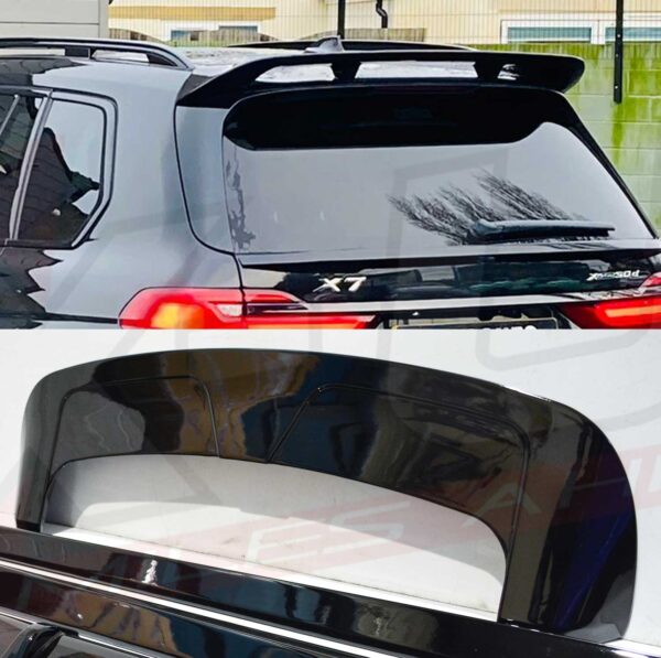 BMW X7 2019-2020 G07 gloss black roof spoiler wing