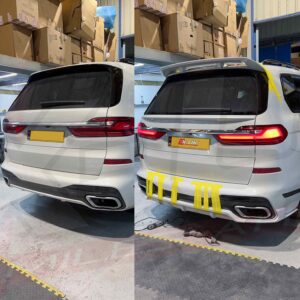 BMW X7 2019-2020 G07 body kit carbon fiber look front splitter diffuser side skirts spoilers