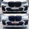 BMW X7 2019-2020 G07 body kit carbon fiber look front splitter diffuser side skirts spoilers