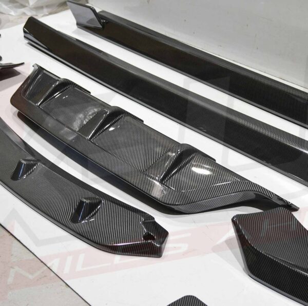 BMW X6 2019-2020 G06 body kit carbon fiber look front splitter diffuser side skirts