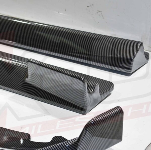 BMW X6 2019-2020 G06 body kit carbon fiber look front splitter diffuser side skirts