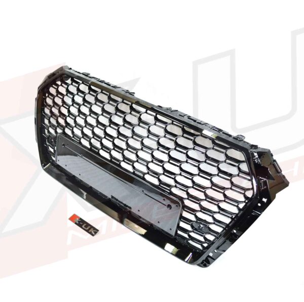 Audi A4 S4 2016-2019 B9 to RS4 style honeycomb mesh grill gloss black