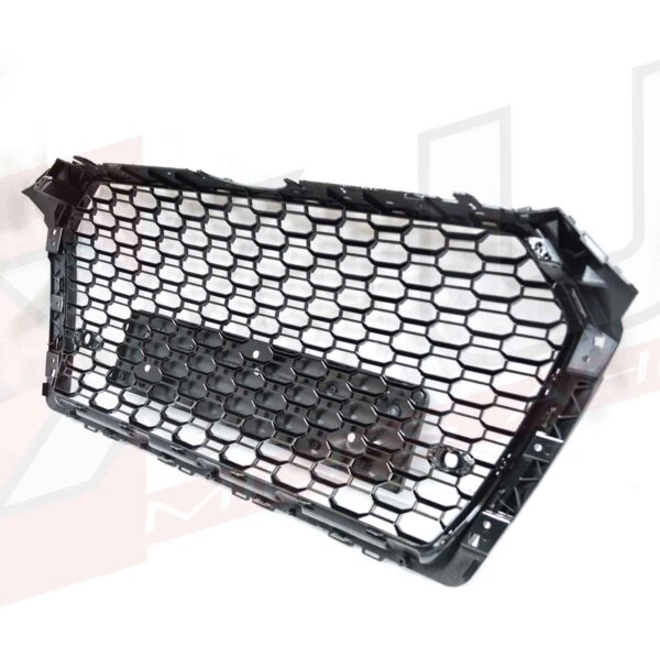 Audi A4 S4 2016-2019 B9 to RS4 style honeycomb mesh grill gloss black