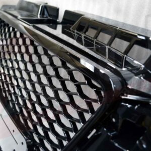 RS3 Style Honeycomb Grille For Audi A3 S3 8V5 (2017-2019) – Black ABS Plastic With Quattro Script