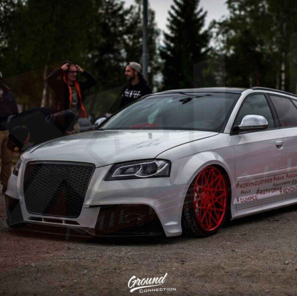 Audi A3 S3 8P 2009-2012 to RS3 style front bumper body kit conversion