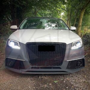 Audi A3 S3 8P 2009-2012 to RS3 style front bumper body kit conversion