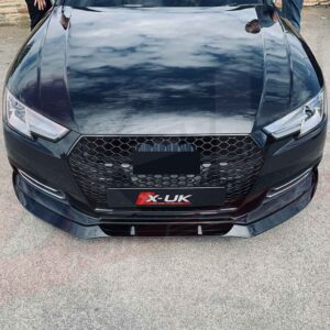 Audi A4 B9 2016-2019 SE NON S-LINE gloss black front splitter lip for Saloon Avant