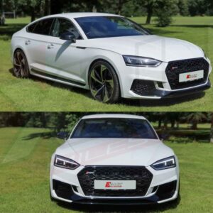 Audi A5 S5 2016-2019 B9 to RS5 style honeycomb mesh grill gloss black