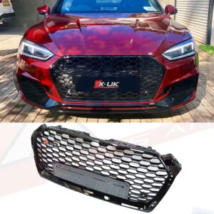 Audi A5 S5 2016-2019 B9 to RS5 style honeycomb mesh grill gloss black