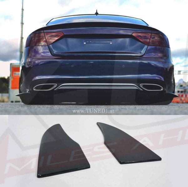 audi a5 s5 2007-2012 coupe sportback rear bumper splitters