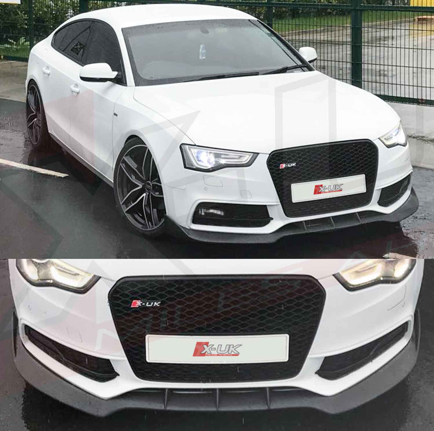 Front Grille For 2013-2016 Audi A5 S5 B8.5 RS5 Style Mesh Grille