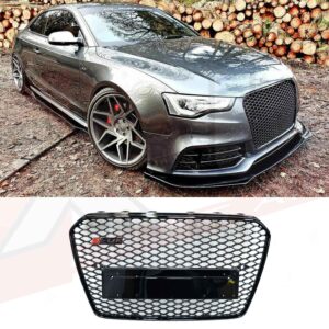 Audi A5 S5 RS5 2012-2015 to RS5 style honeycomb mesh grill gloss black