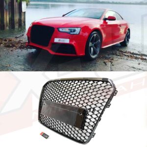 Audi A5 S5 RS5 2012-2015 to RS5 style honeycomb mesh grill gloss black