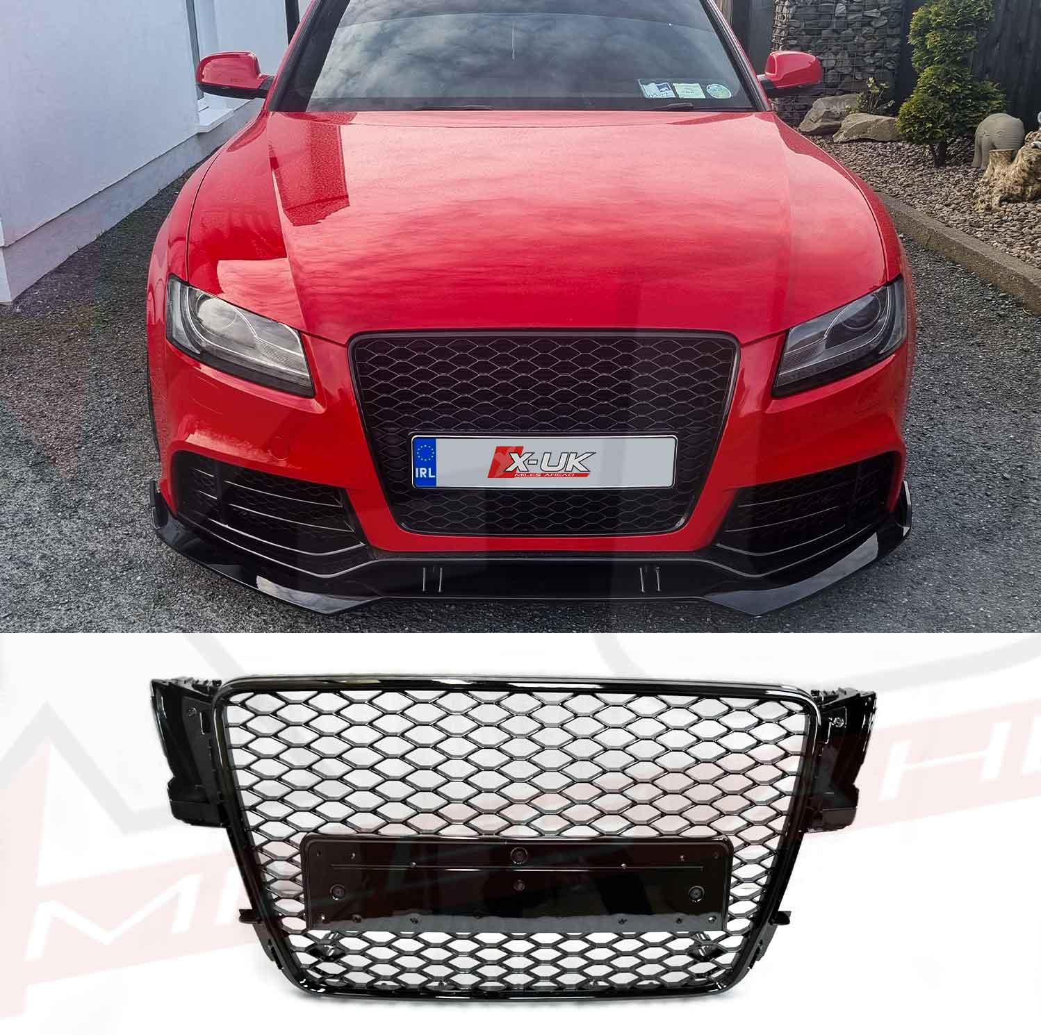 RS5 style honeycomb grill to fit Audi A5 and S5 2007-2012 B8