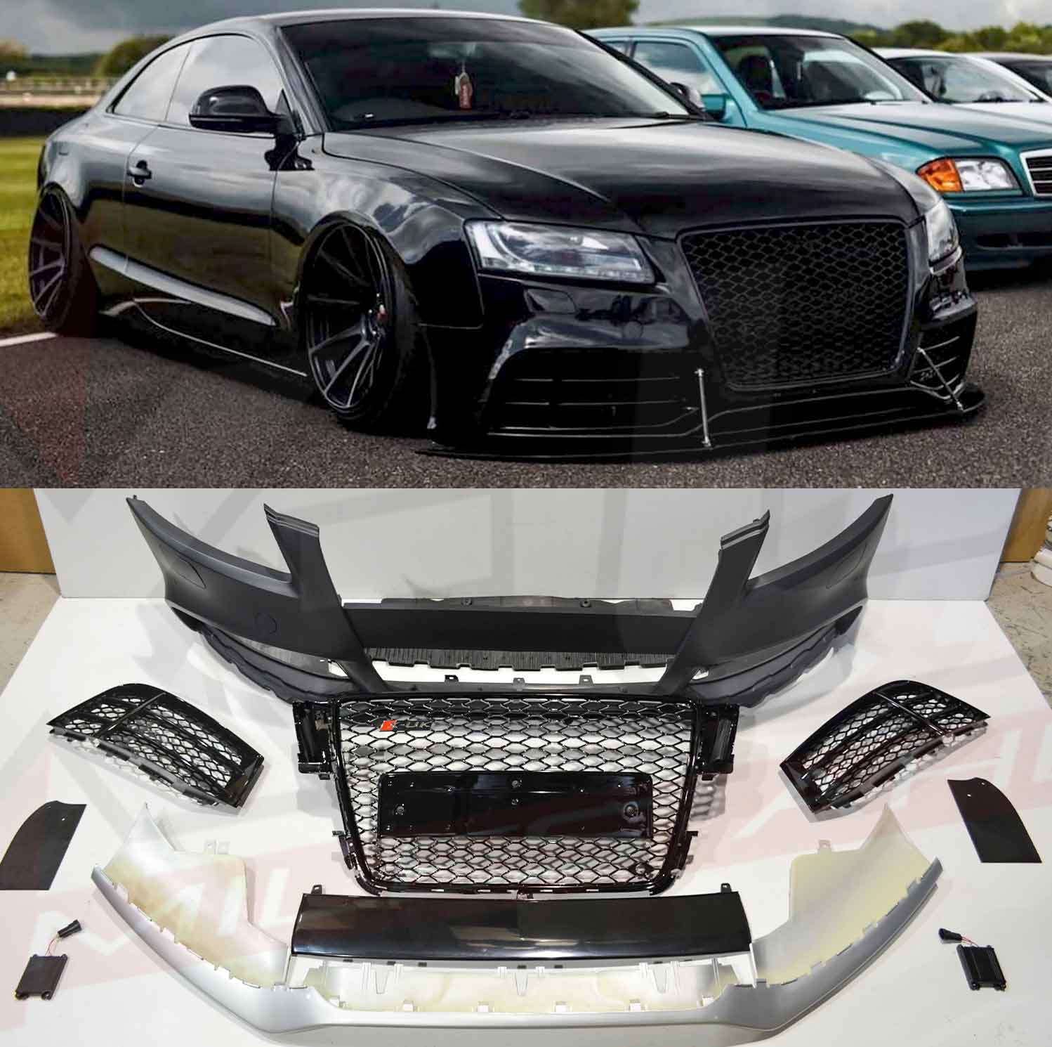 S5 Style Real Carbon Fiber/unpainted Spoiler For Audi A5 2-doors/4