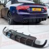 audi a5 sline s5 2007-2012 black frp rear diffuser 2.0