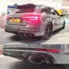 Audi A4 S4 B9 2015-2019 to RS4 style black edition rear diffuser valance