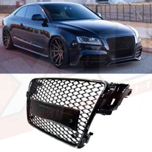 Audi A5 S5 2007-2012 B8 to RS5 style honeycomb mesh grill gloss black