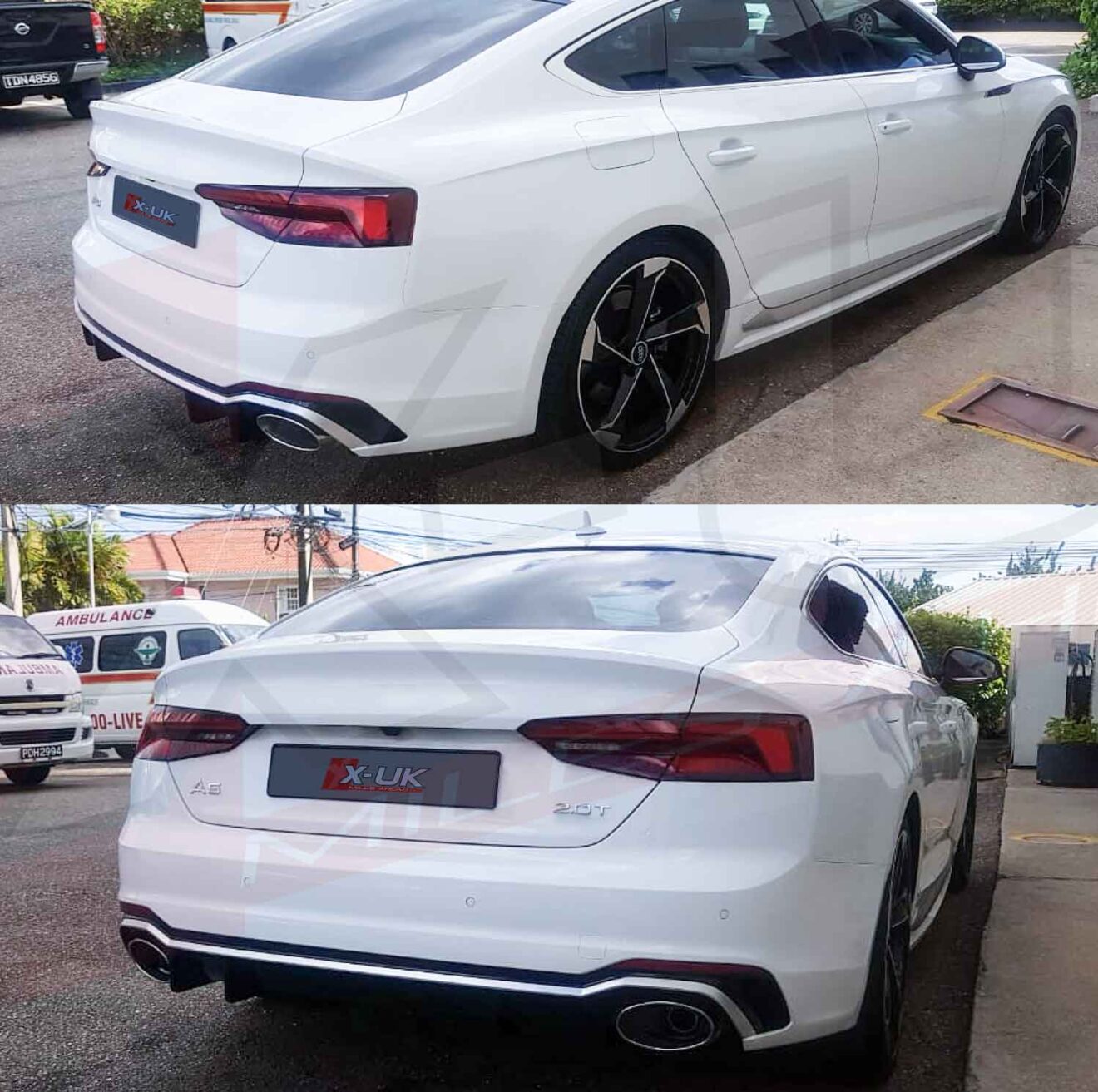 Audi RS5 style rear bumper to fit Audi A5 S5 2016-2019 Sportback