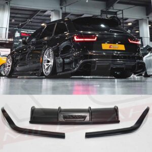 Audi RS6 C7 Avant 2011-2014 3 piece rear diffuser add on