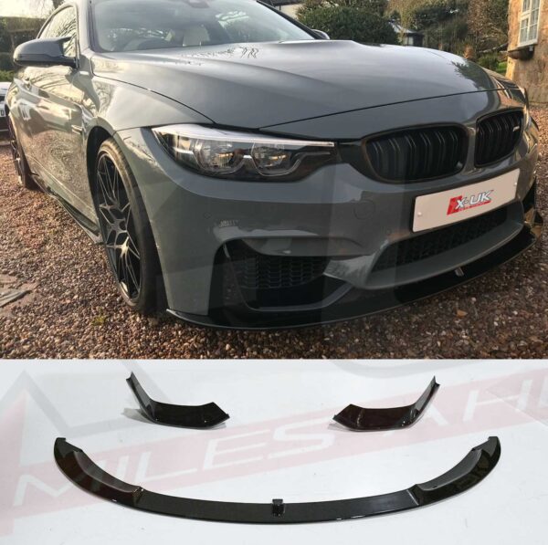 BMW 3 Series F80 M3 2014-2018 M Performance style gloss black lip