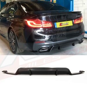 BMW 5 Series G30 G31 G38 M Performance 3D style rear bumper diffuser valance